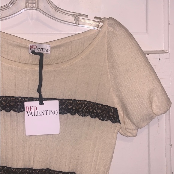 RED Valentino Cream Sweater Sz S - Picture 3 of 7